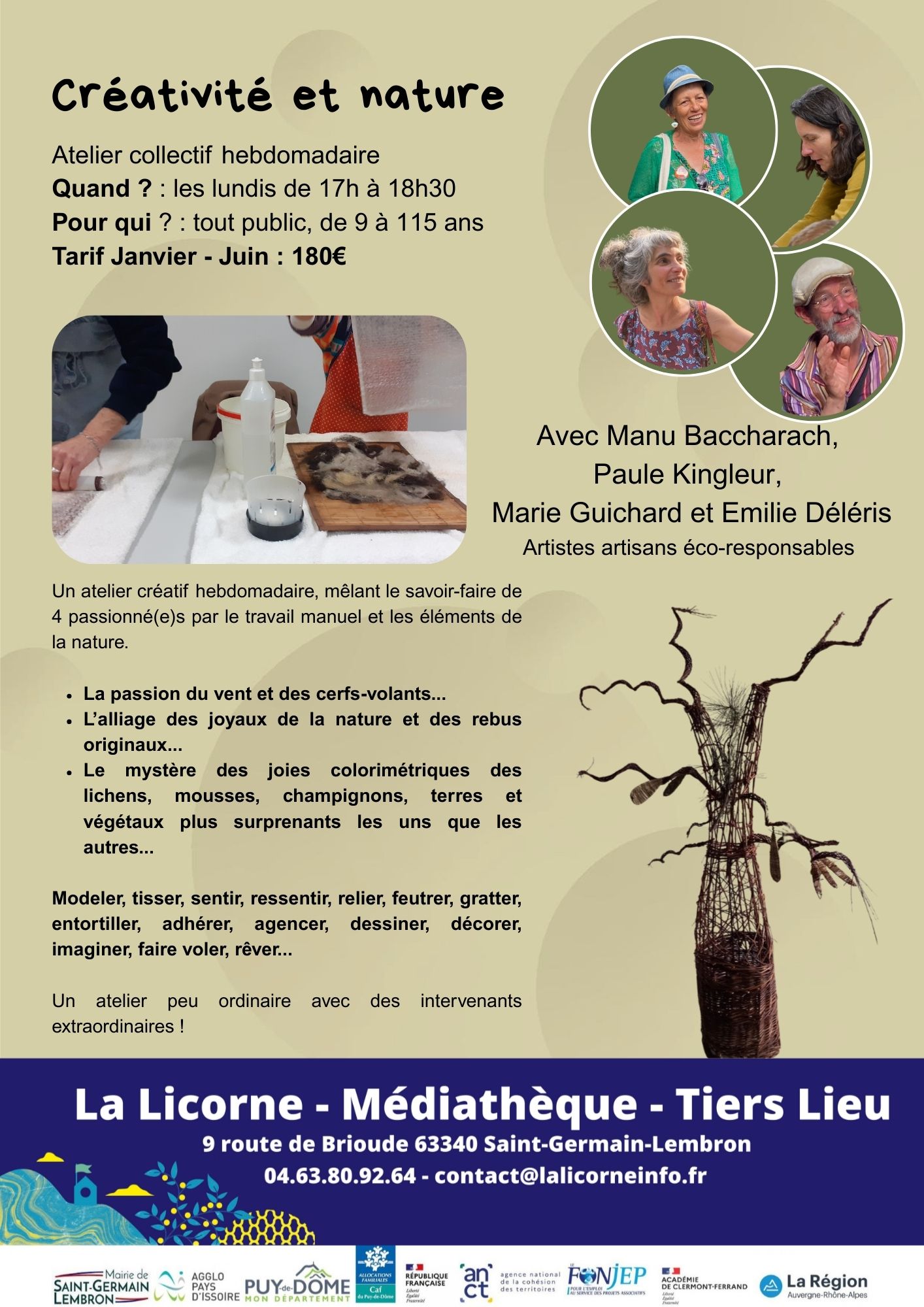 atelier créativité et nature